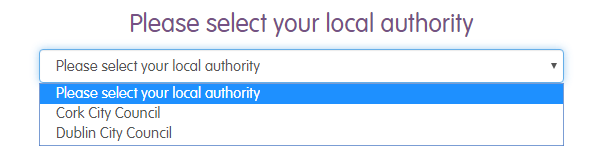 Select your local authority