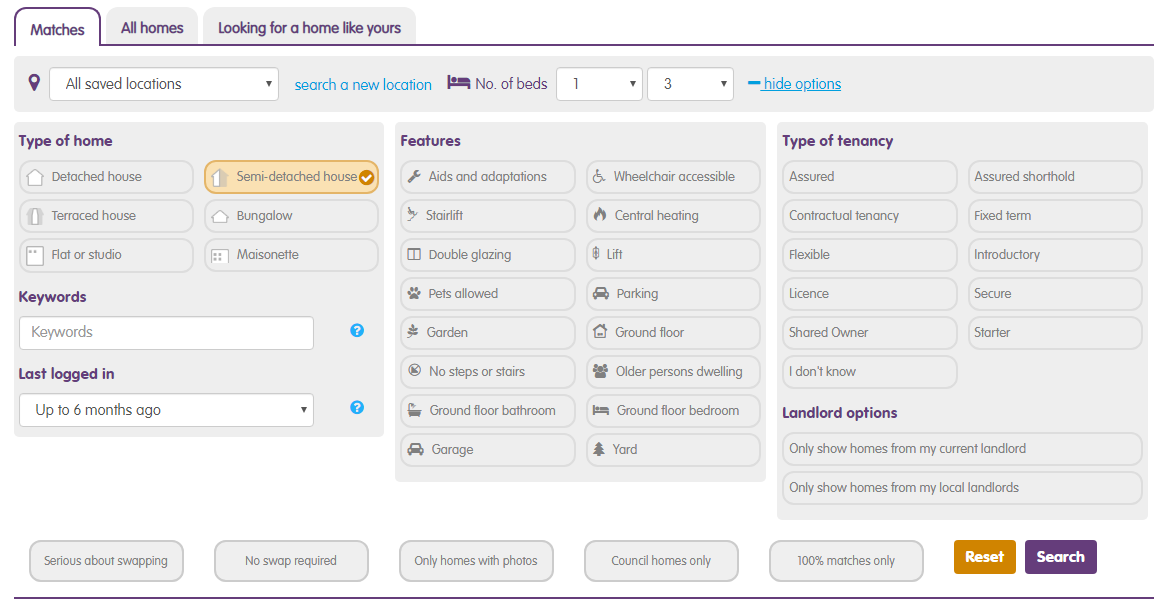 Add number of bedrooms to filters